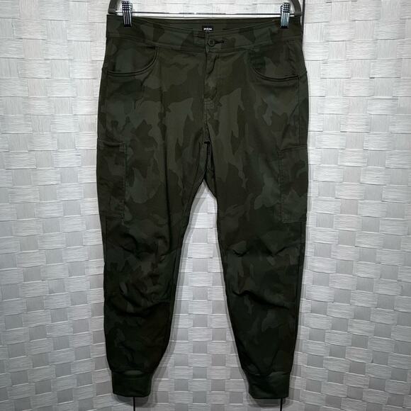 Prana Women’s Halle Jogger II Size 6 Sage Camo Tapered Athletic Bottoms Outdoor - Picture 12 of 13